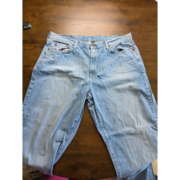 Lucky Brand Light Wash Denim Bootleg Jeans Size 38 Regular Length 100% Cotton Ma - Picture 13 of 16